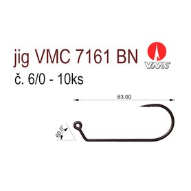 hak jig VMC 7161 č. 6/0 -10ks