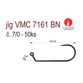 hak jig VMC 7161 č. 7/0 -50ks