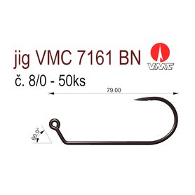 hak jig VMC 7161 č. 8/0 -50ks