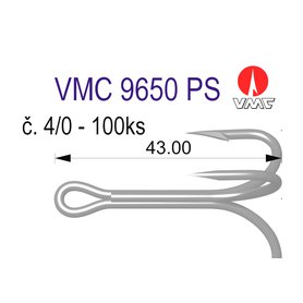 trojhak VMC 9650 č. 4/0 -100ks
