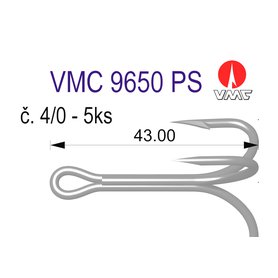 trojhak VMC 9650 č. 4/0 -5ks