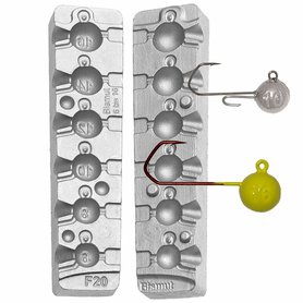 F20 forma jig guľa 6; 8; 10; 12; 14; 16g.